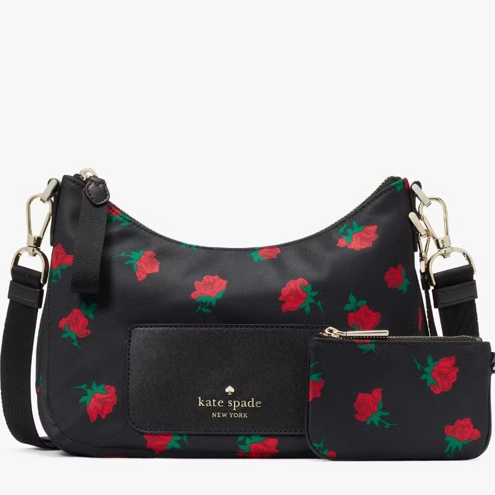 Kate Spade Chelsea Rose Toss Printed Crossbody